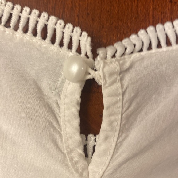 Santory Coquette Core MEDIUM Lace Blouse Sleeveless White - Picture 8 of 8